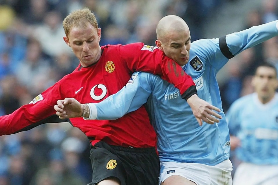 Butt relished the battle in midfield, especially against Man City, his bitter rivals who also wanted to sign him