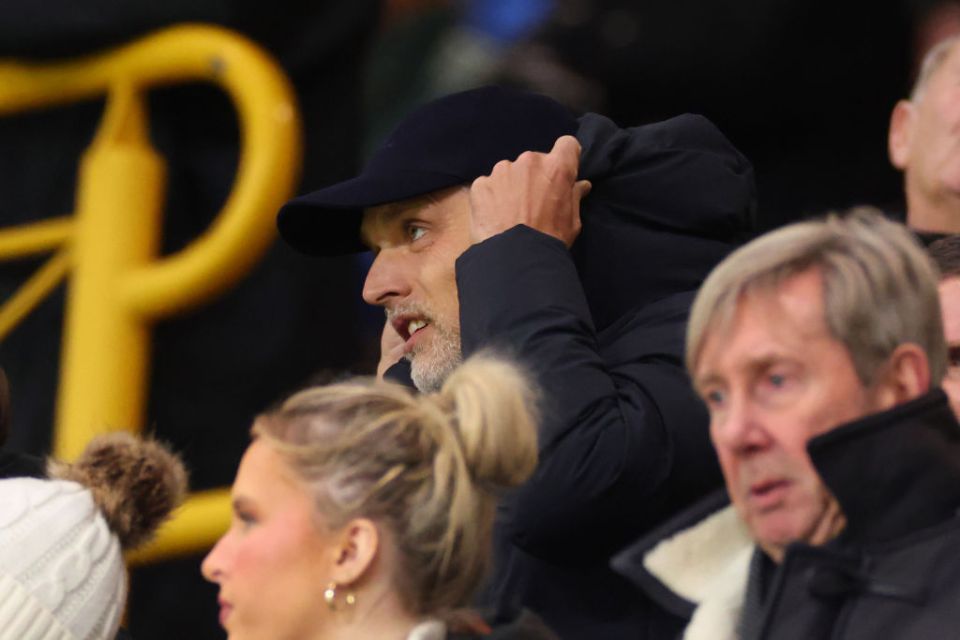 England head coach Tuchel was at the Wolves v Nottingham Forest game