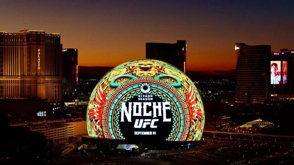 UFC 306 in September was the first sports event in the Las Vegas Sphere