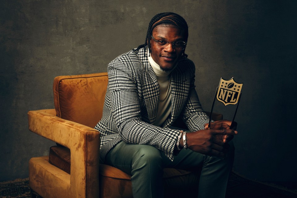 Ravens QB Jackson won the MVP award last season