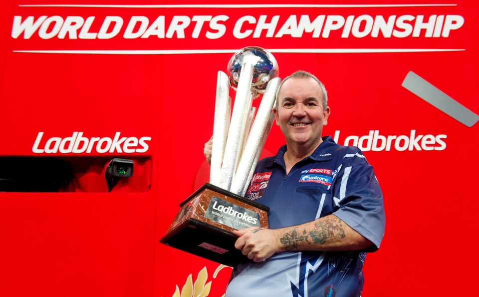 But he's got some work to do to beat Phil Taylor's record of 16