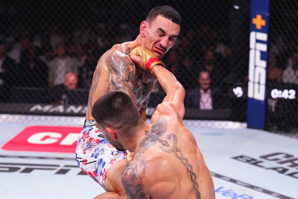 Holloway was knocked out by Topuria at UFC 308