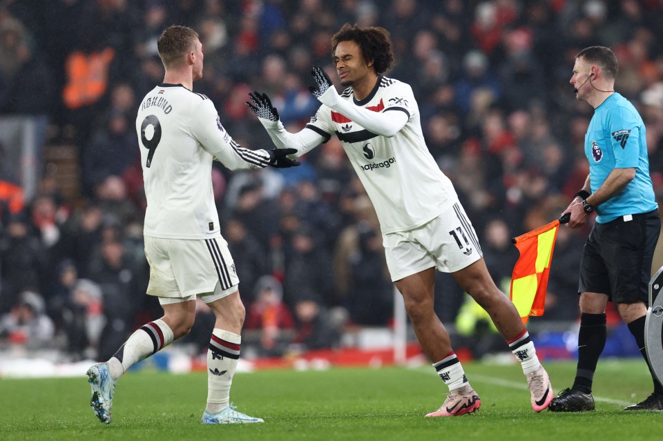 Zirkzee made a late cameo off the bench against Liverpool and almost registered the match-winning assist