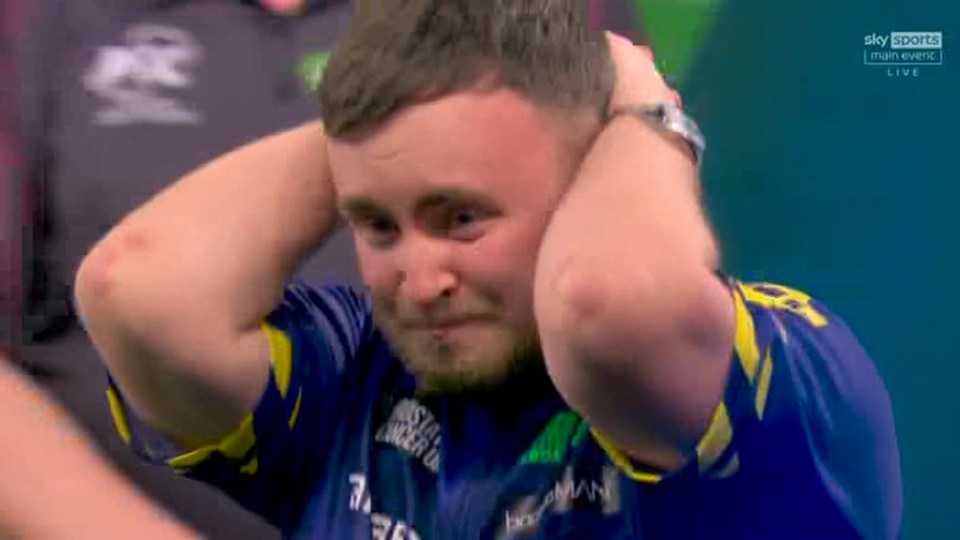 Littler couldn't contain his emotions once his win was confirmed