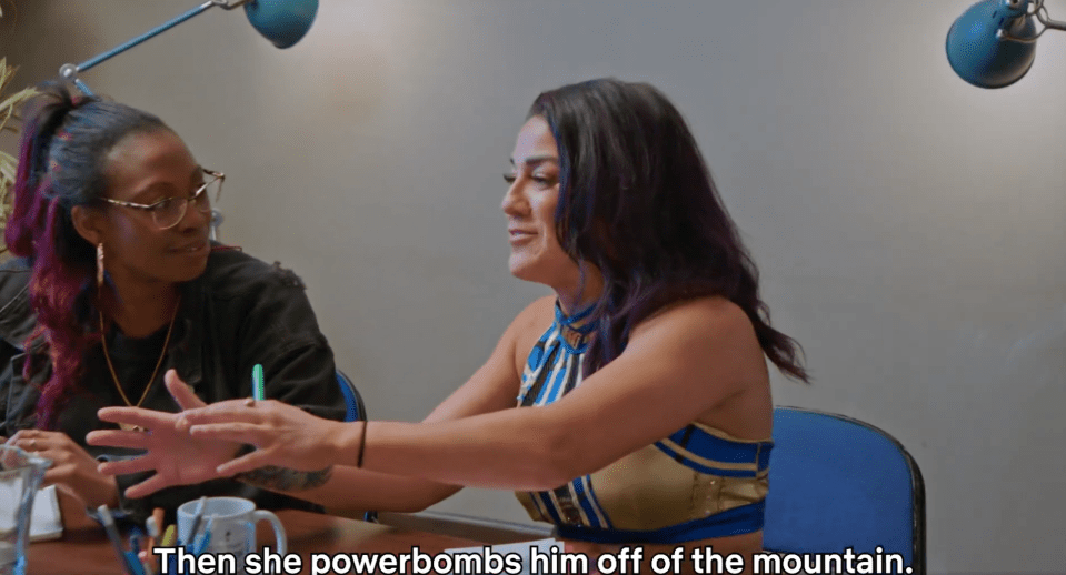 Writing wrestling storylines is a touch different from a Netflix drama... or is it?